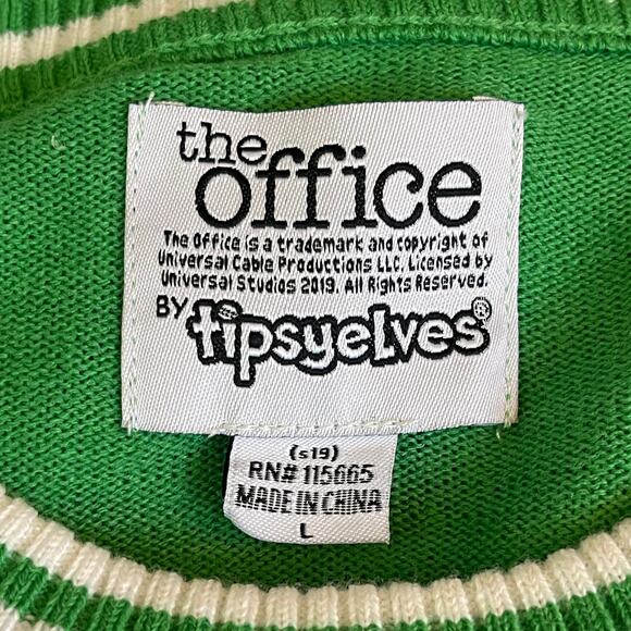 The Office MERRY AND DWIGHT Ugly Christmas Sweater Size Large - Picture 3 of 3